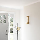 Adelman Gold Metal & Glass 1-Light Dimmable Wall Sconce