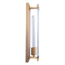 Adelman Gold Metal & Glass 1-Light Dimmable Wall Sconce