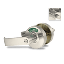 ADA Door Lock with Indicator in Satin Nickel Left-Handed