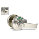 ADA Door Lock with Indicator in Satin Nickel Right-Handed