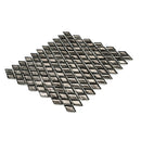 Gray 11x11 Glossy Diamond Glass Mosaic Tile (10 pack, 8.55 sq ft/case) - Sample