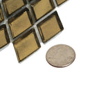 Gold 11x11 Glossy Diamond Glass Mosaic Tile (10 pack, 8.55 sq ft/case)