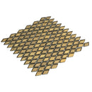 Gold 11x11 Glossy Diamond Glass Mosaic Tile (10 pack, 8.55 sq ft/case)