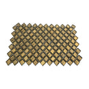 Gold 11x11 Glossy Diamond Glass Mosaic Tile (10 pack, 8.55 sq ft/case)