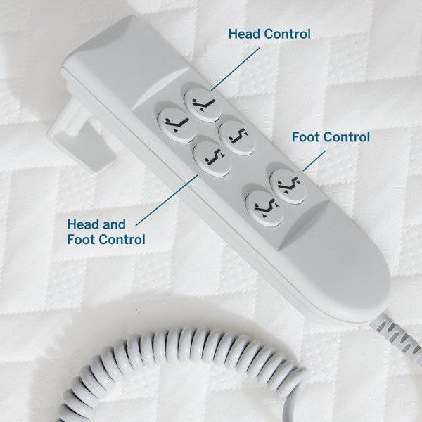 Split King Size Electric Head Foot Adjustable Bed Base with Remote, photo 5 of 5