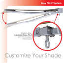 Advaning Classic Series Fully Assembled Retractable Sun Shade Canopy Awning (SAK92851)