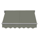 Advaning SG Series Manual Retractable Fully Assembled Sun Shade Canopy Awning, Gray (MA1210-MA1410) (SAK53186)