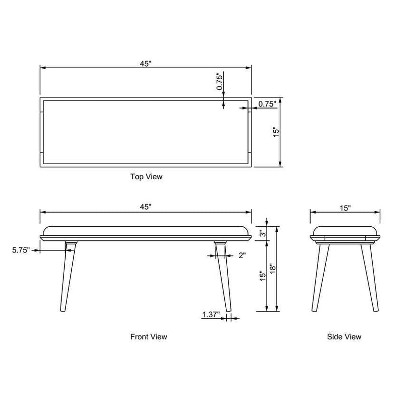 Vis Khaki Furniture Piece