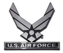 Air Force Wings Chrome Car Emblem by Flagman of America