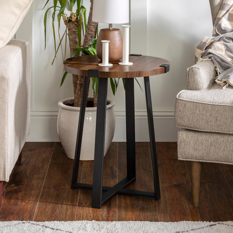 Metal Wrap 18 inch Side Table