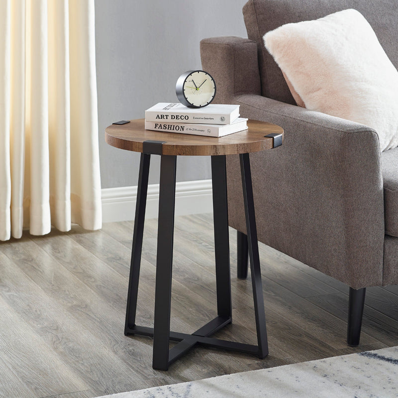 Metal Wrap 18 inch Side Table