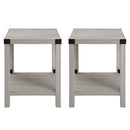 Metal X Side Tables, Set of 2