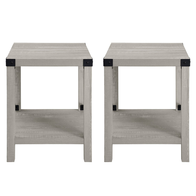 Metal X Side Tables, Set of 2