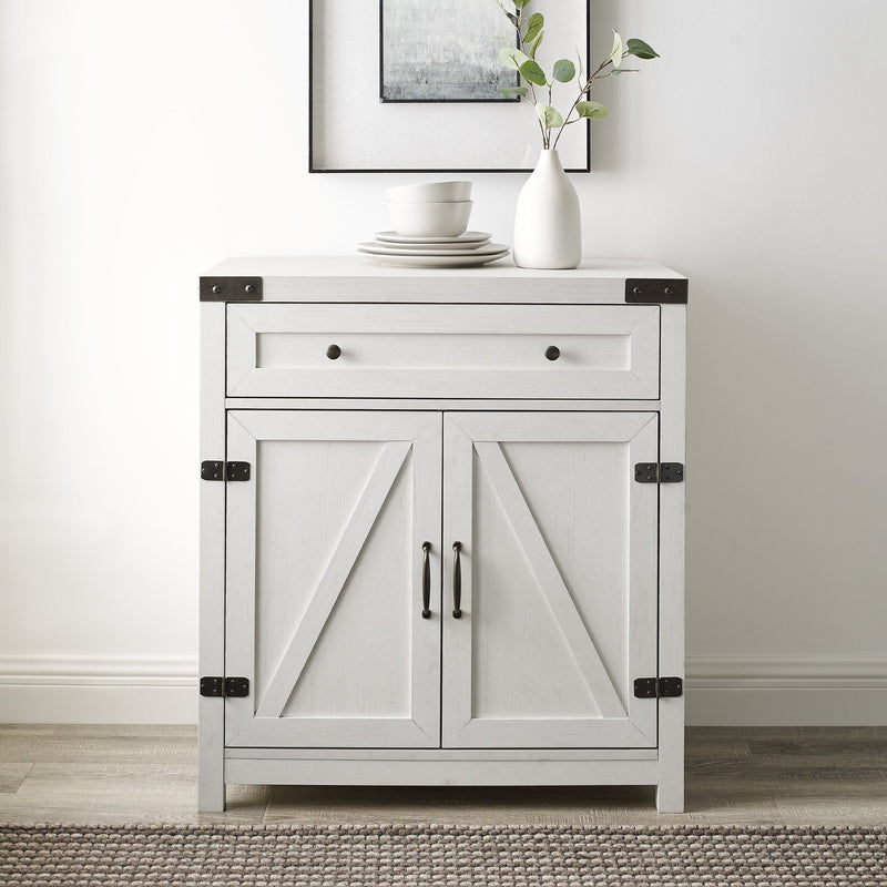 Barn Door Accent Cabinet