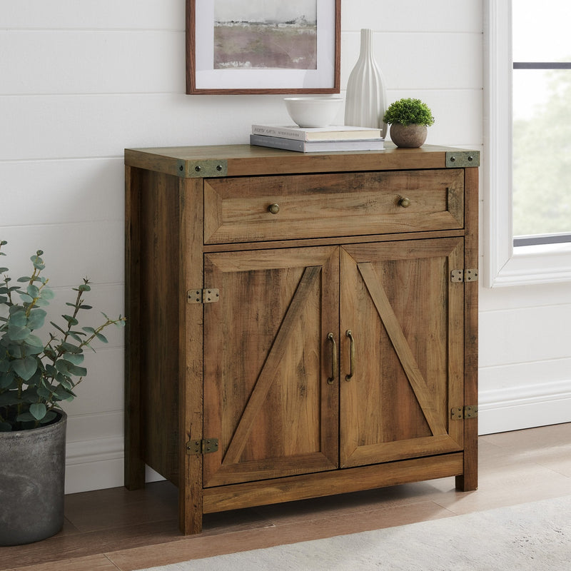 Barn Door Accent Cabinet