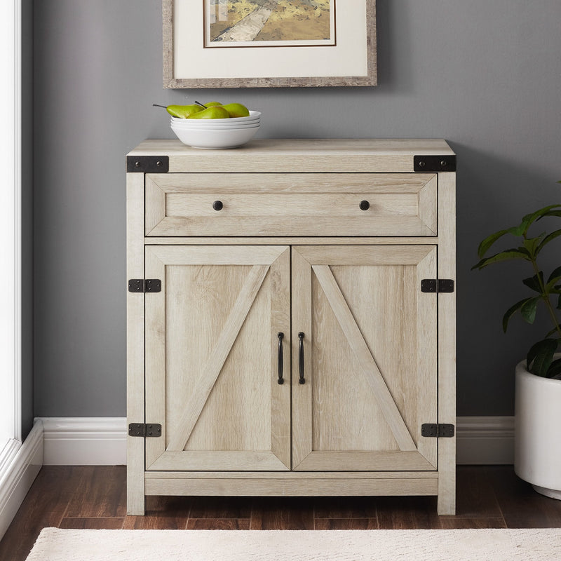 Barn Door Accent Cabinet