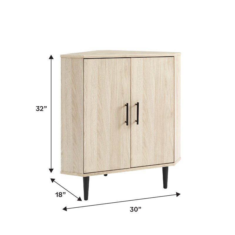 Nora 30" 2- Door Corner Accent Cabinet