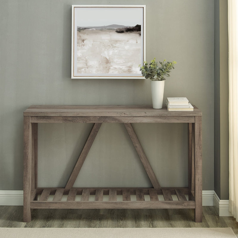 A-Frame Rustic Entry Table