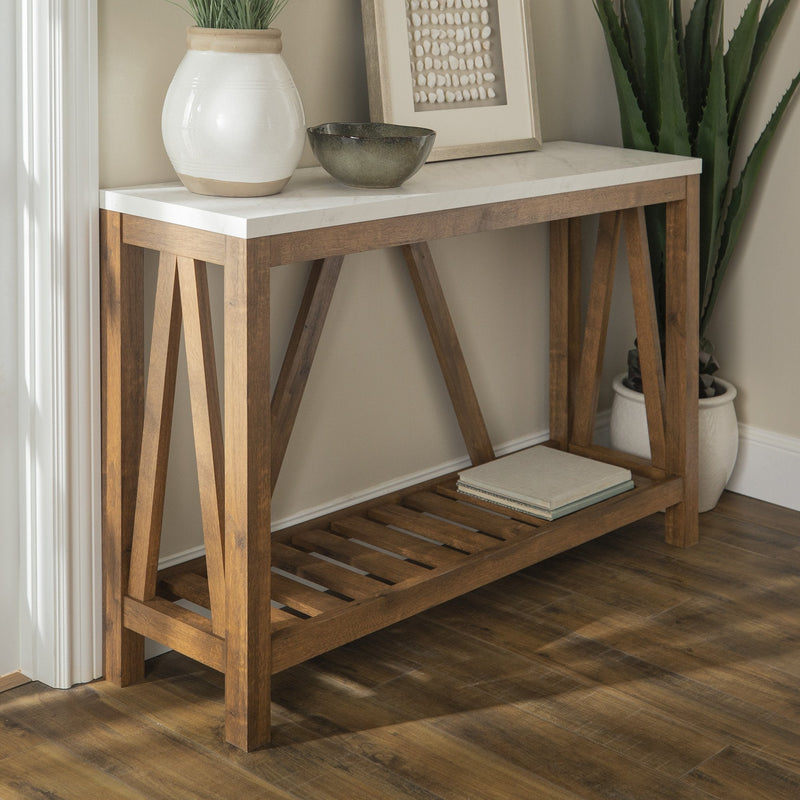 A-Frame Rustic Entry Table