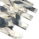 Gray 3x12 Glossy Glass Subway Tile (20 pack, 5 sq ft/case)