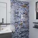 Brown Blue 3x12 Glossy Glass Subway Tile (20 pack, 5 sq ft/case)