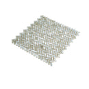 Beige 12x12 Glossy Herringbone Glass Mosaic Tile (10 pack, 9.75 sq ft/case) - Sample