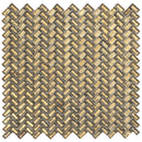 Gold 12x12 Glossy Herringbone Glass Mosaic Tile (10 pack, 9.75 sq ft/case)