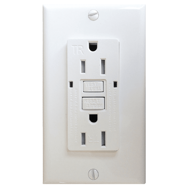 AH Lighting GFCI 15Amp Tamper Resistant - Self Test (UL943) White