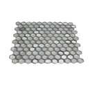 Silver 11x11 Glossy Matte Hexagon Glass Mosaic Tile (10 pack, 8.63 sq ft/case)