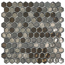 Gray 11x11 Glossy Matte Hexagon Glass Mosaic Tile (10 pack, 8.63 sq ft/case)