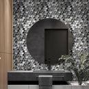 Gray 11x11 Glossy Matte Hexagon Glass Mosaic Tile (10 pack, 8.63 sq ft/case)