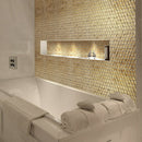 Gold 11x11 Glossy Hexagon Glass Mosaic Tile (10 pack, 8.63 sq ft/case) - Sample