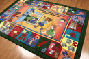 5' x 7' Machine made 100% Polypropylene contemporary Children Alphabet Area Rug