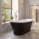 AKICON 67" Cast Iron Freestanding Bathtub, Drain and Overflow Kit Included by Akicon - Handmade