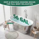 AKICON 67" Cast Iron Freestanding Bathtub, Drain and Overflow Kit Included by Akicon - Handmade