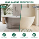AKICON 67" Cast Iron Freestanding Bathtub, Drain and Overflow Kit Included by Akicon - Handmade