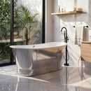 AKICON 67" Cast Iron Freestanding Bathtub, Drain and Overflow Kit Included by Akicon - Handmade