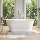 AKICON 67" Cast Iron Freestanding Bathtub, Drain and Overflow Kit Included by Akicon - Handmade