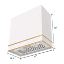 Akicon 30" Stainless Steel Wall Mount Range Hood with 600 CFM Vent Hood - AK-HS30HB-SW