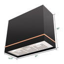 Akicon 36" Stainless Steel Wall Mount Range Hood with 600 CFM Vent Hood - AK-HS36HA-JB