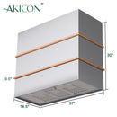 Akicon 36" Stainless Steel Wall Mount Range Hood with 600 CFM Vent Hood - AK-HS36HC-BS