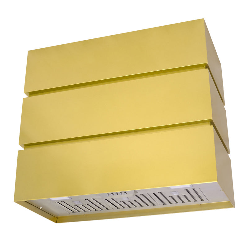 Akicon 36" Stainless Steel Range Hood with 600 CFM Insert & 6-Burner Gas Range Combo – Powerful Ventilation, Convection Oven, Multiple Finishes