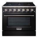36" Slide-in Freestanding Professional Style Gas Range with 5.2 Cu. Ft. Oven, 6 Burners - AK-JK36A1-B