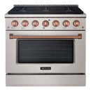 36" Slide-in Freestanding Professional Style Gas Range with 5.2 Cu. Ft. Oven, 6 Burners - AK-JK36A1-S