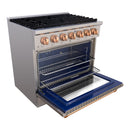 36" Slide-in Freestanding Professional Style Gas Range with 5.2 Cu. Ft. Oven, 6 Burners - AK-JK36A1-S