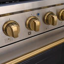 36" Slide-in Freestanding Professional Style Gas Range with 5.2 Cu. Ft. Oven, 6 Burners - AK-JK36A1-S