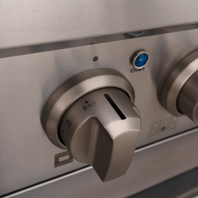 36" Slide-in Freestanding Professional Style Gas Range with 5.2 Cu. Ft. Oven, 6 Burners - AK-JK36A1-S