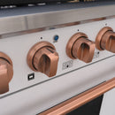 36" Slide-in Freestanding Professional Style Gas Range with 5.2 Cu. Ft. Oven, 6 Burners - AK-JK36A1-W by Akicon - Handmade
