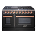 48" Slide-in Freestanding Professional Style Gas Range with 6.7 Cu. Ft. Oven, 8 Burners, AK-JK48A1-B