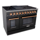 48" Slide-in Freestanding Professional Style Gas Range with 6.7 Cu. Ft. Oven, 8 Burners, AK-JK48A1-B by Akicon - Handmade